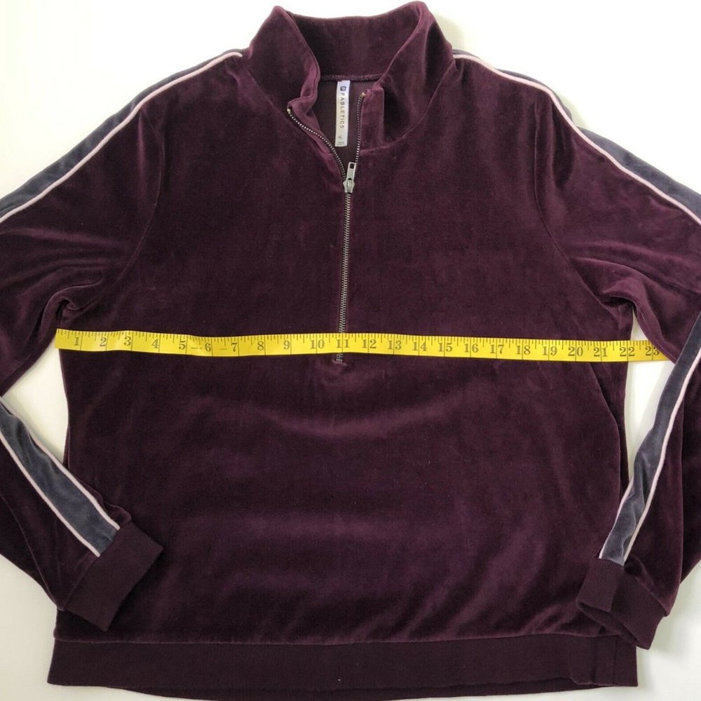 Fabletics Burgundy Britt Half-Zip Pullover In Bur… - image 3